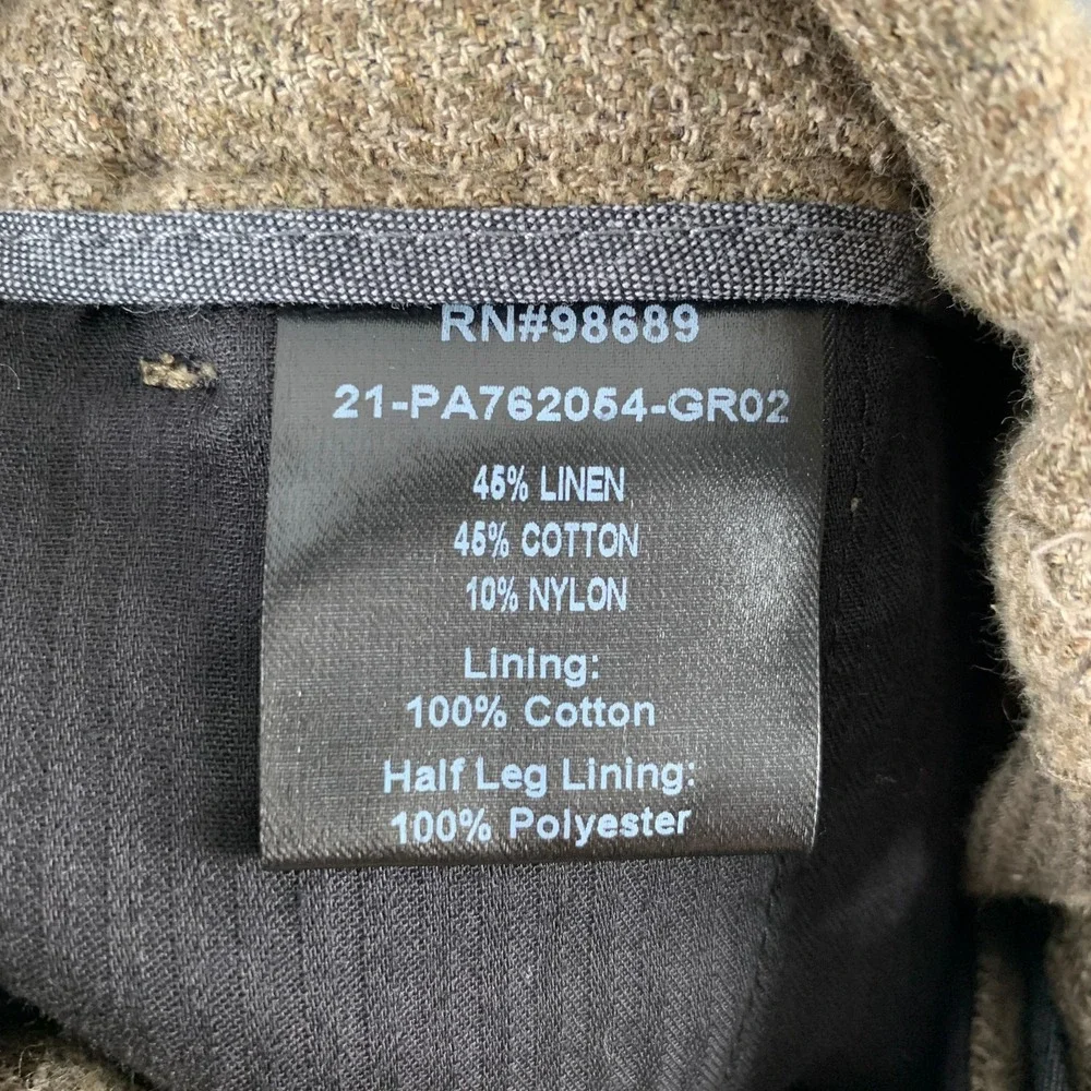 Todd Snyder Linen Pants Men Medium Brown Pull On Old Money Luxury Coastal Beach